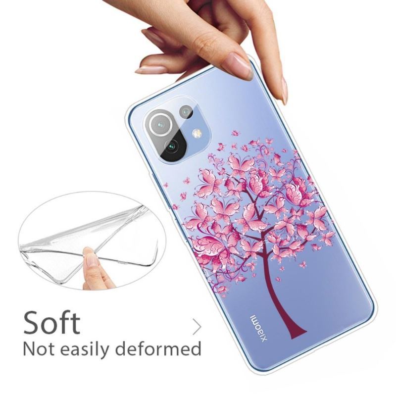 Etui do Xiaomi Mi 11 Anti-fall Motyl Drzewo