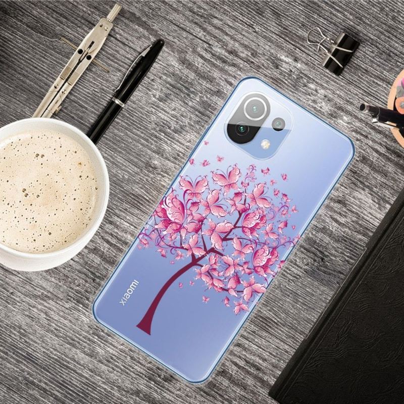 Etui do Xiaomi Mi 11 Anti-fall Motyl Drzewo