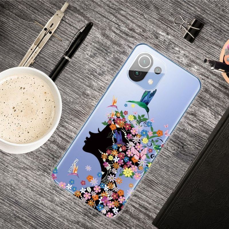 Etui do Xiaomi Mi 11 Biznes Koliber Kwiaty