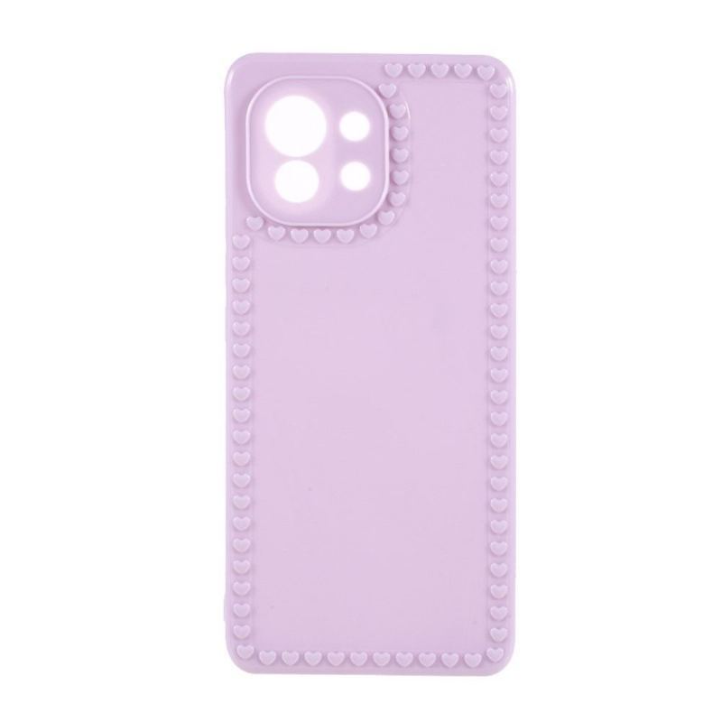 Etui do Xiaomi Mi 11 Biznes Silikonowe Serca