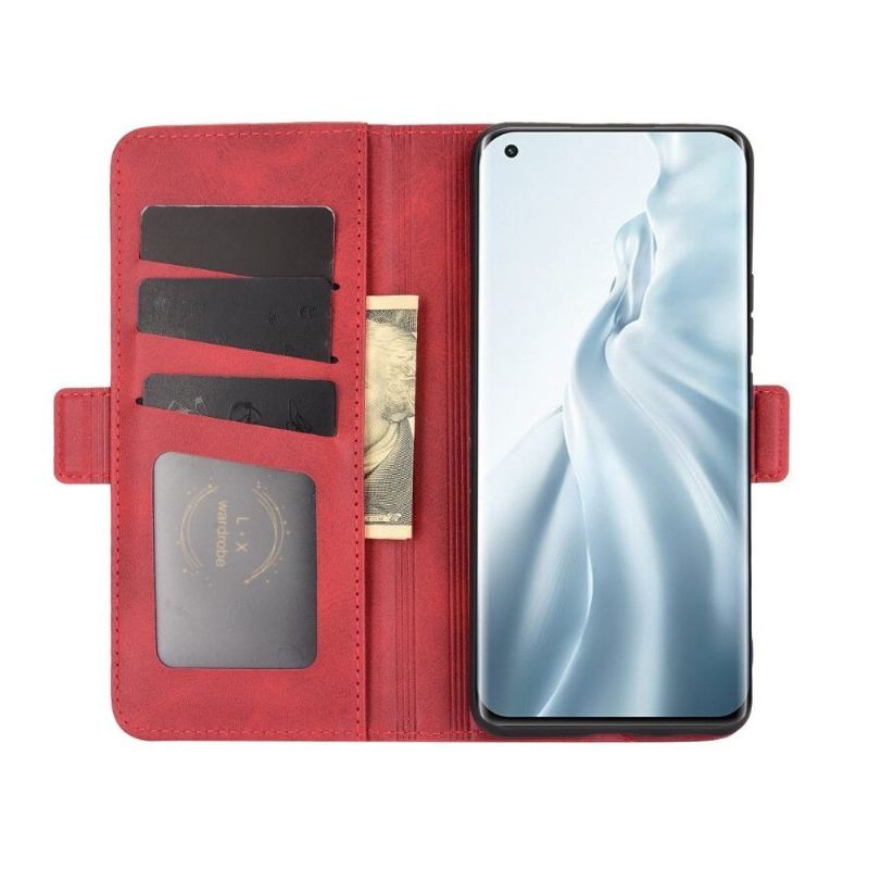 Etui do Xiaomi Mi 11 Portfel Matowy Pokrowiec Ze Sztucznej Skóry