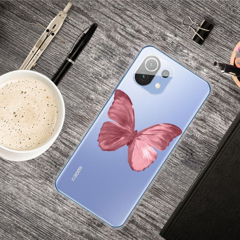 Futerały do Xiaomi Mi 11 Różowy Motyl