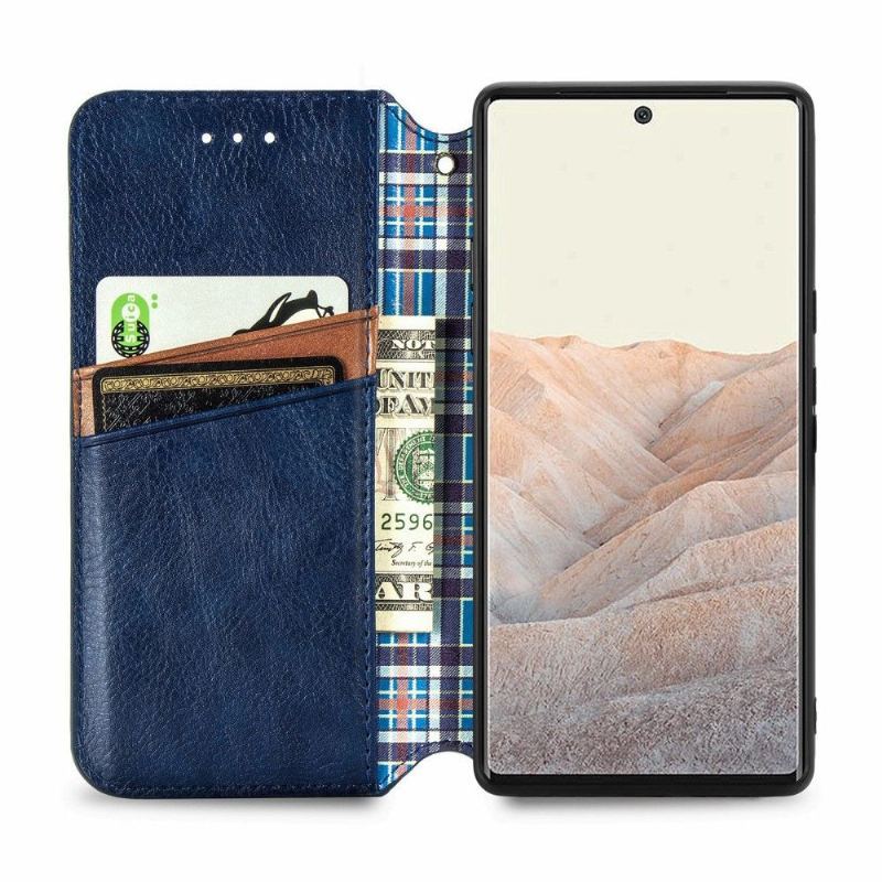 Etui Folio do Google Pixel 6 Classic Kub Design Posiadacz Karty