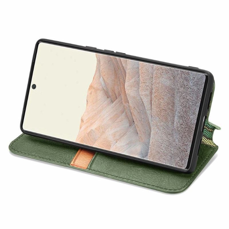 Etui Folio do Google Pixel 6 Classic Kub Design Posiadacz Karty