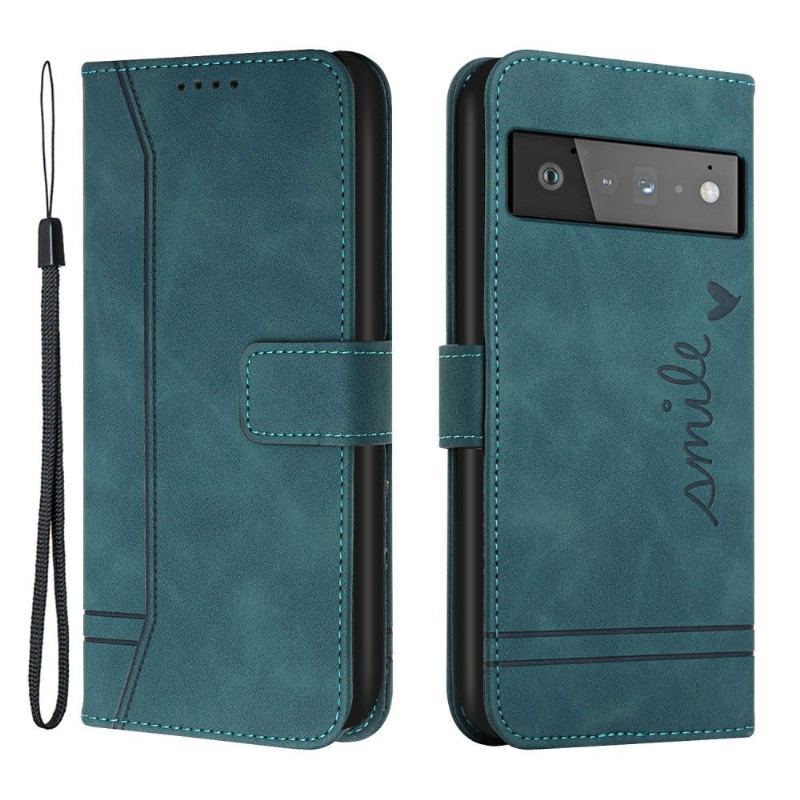 Etui Folio do Google Pixel 6 Uśmiech Linii