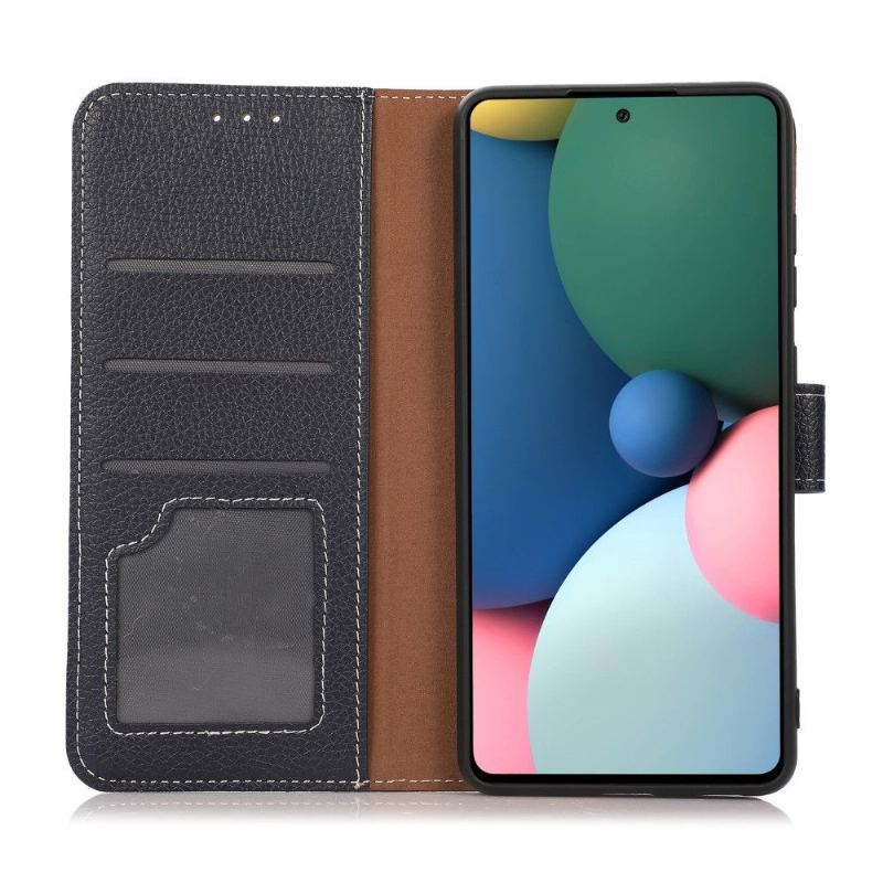 Etui Folio do Google Pixel 6 Ziarnista Sztuczna Skóra