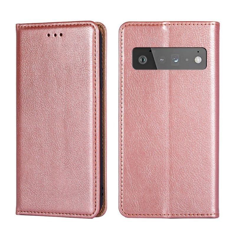 Etui Na Telefon do Google Pixel 6 Classic Etui Folio Czysta Sztuczna Skóra