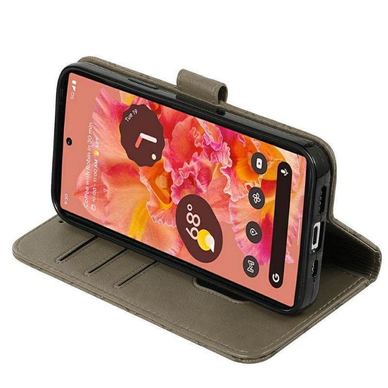 Etui Na Telefon Pokrowce do Google Pixel 6 Biznes Etui Folio Rabat Grid