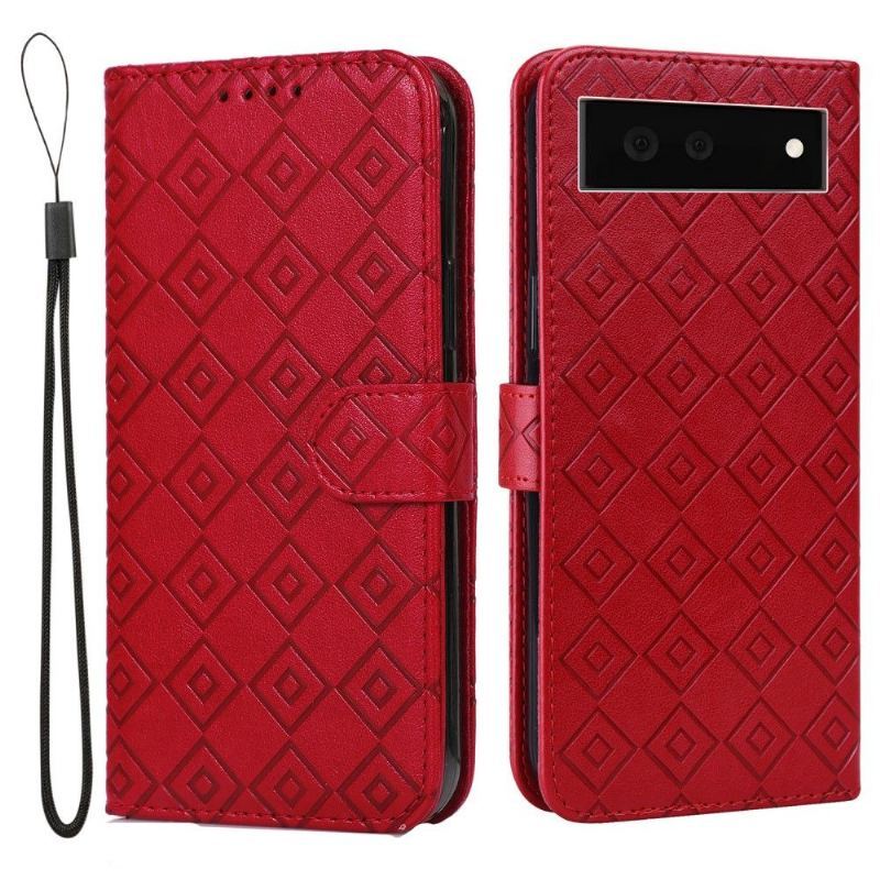 Etui Na Telefon Pokrowce do Google Pixel 6 Biznes Etui Folio Rabat Grid