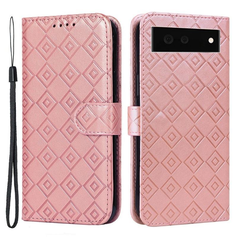 Etui Na Telefon Pokrowce do Google Pixel 6 Biznes Etui Folio Rabat Grid