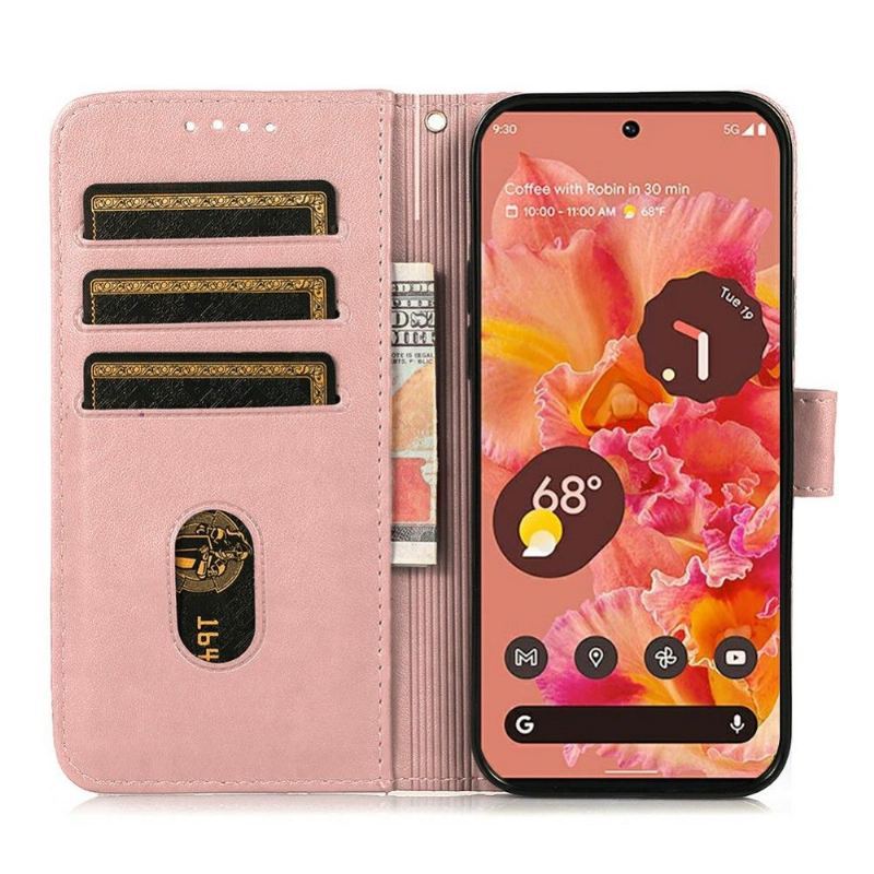 Etui Na Telefon Pokrowce do Google Pixel 6 Biznes Etui Folio Rabat Grid