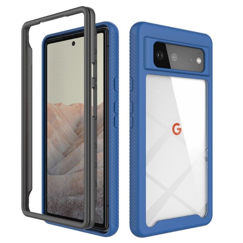 Futerały do Google Pixel 6 Obrzeża Hybrid Shockproof Clear Back