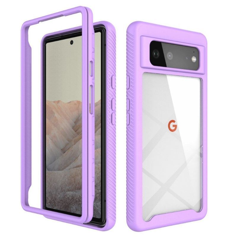 Futerały do Google Pixel 6 Obrzeża Hybrid Shockproof Clear Back