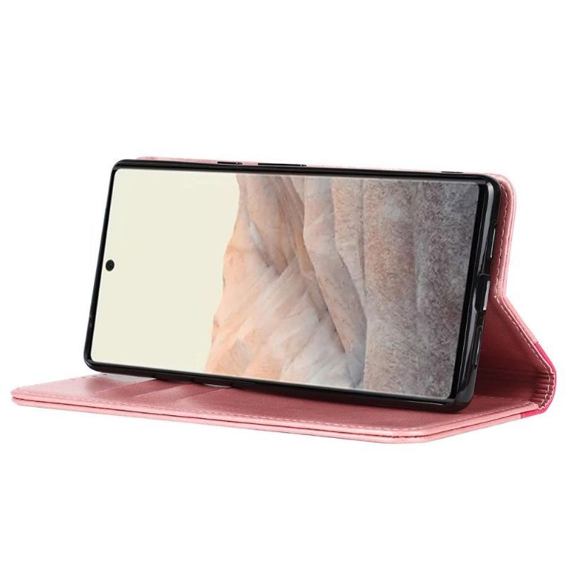 Obudowa Etui Na Telefon do Google Pixel 6 Etui Folio Bicolor Posiadacz Karty Klapki