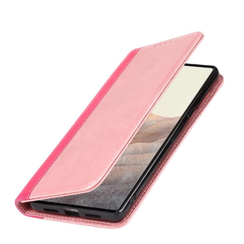 Obudowa Etui Na Telefon do Google Pixel 6 Etui Folio Bicolor Posiadacz Karty Klapki