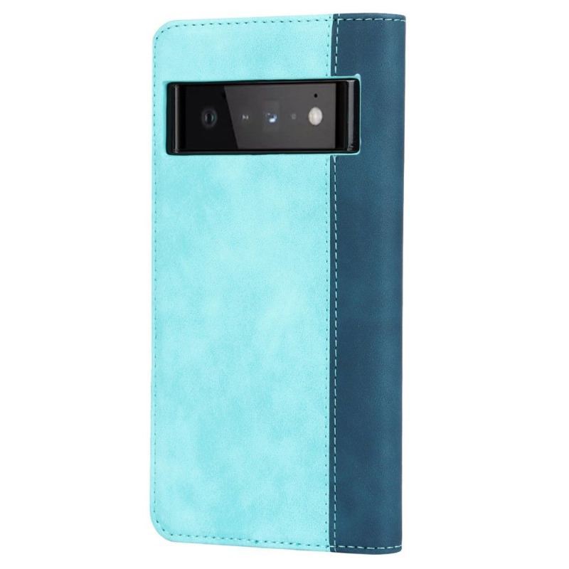 Obudowa Etui Na Telefon do Google Pixel 6 Etui Folio Bicolor Posiadacz Karty Klapki