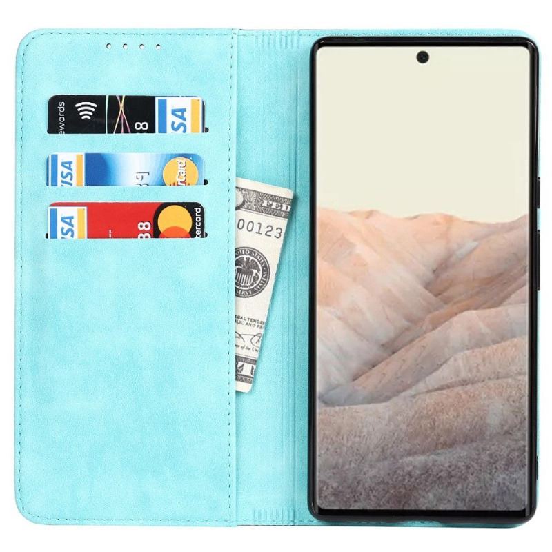 Obudowa Etui Na Telefon do Google Pixel 6 Etui Folio Bicolor Posiadacz Karty Klapki