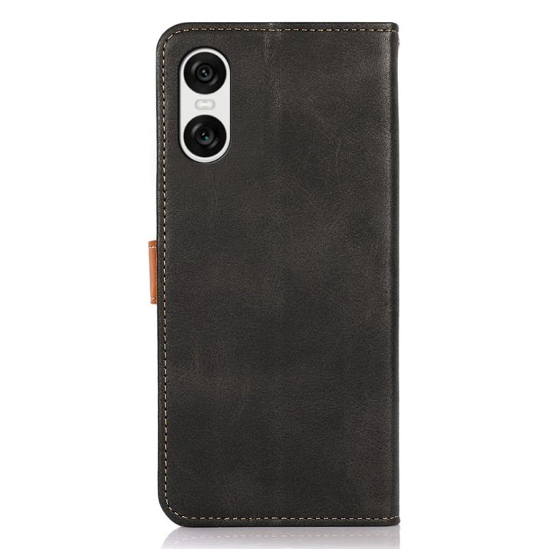 Etui Folio Do Sony Xperia 10 Vi Metalowa Klamra Khazneh