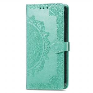 Etui Folio Sony Xperia 10 Vi Barokowa Mandala Z Paskiem Etui Ochronne