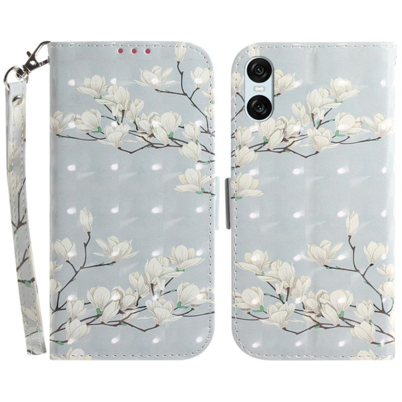 Etui Folio Sony Xperia 10 Vi Magnolie Z Paskiem