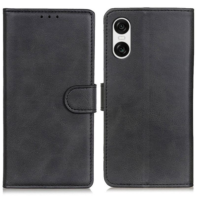 Etui Folio Sony Xperia 10 Vi Matowa Sztuczna Skóra Etui Ochronne