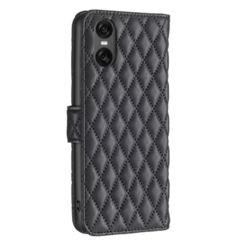 Etui Folio Sony Xperia 10 Vi Pikowana Binfen Kolor Etui Ochronne