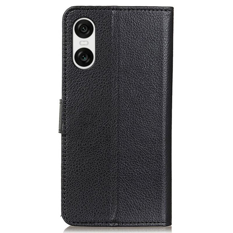 Etui Folio Sony Xperia 10 Vi Tradycyjna Imitacja Serca Etui Ochronne