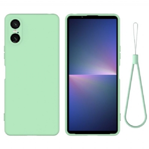 Etui Sony Xperia 10 Vi Pasek Z Płynnego Silikonu