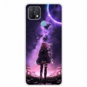 Etui do Oppo A15 Magiczna Pełnia Księżyca