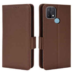 Etui Folio do Oppo A15 Skórzany Futerał Flap Double Litchi Nowe Kolory