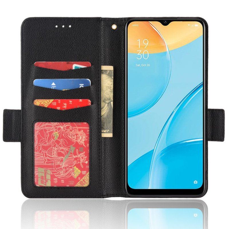 Etui Folio do Oppo A15 Skórzany Futerał Flap Double Litchi Nowe Kolory