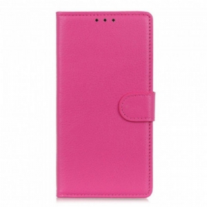 Etui Folio do Oppo A15 Sztuczna Skóra Liczi