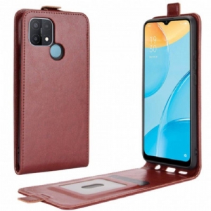 Skórzany Futerał do Oppo A15 Etui Folio Składany