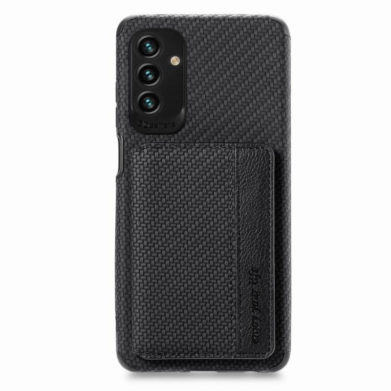 Etui do Samsung Galaxy M23 5G Anti-fall Uchwyt Na Karty Z Włókna Węglowego Stojak Funkcyjny