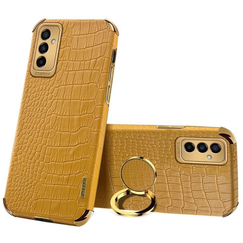 Etui do Samsung Galaxy M23 5G Croc Efekt Z Pierścieniem