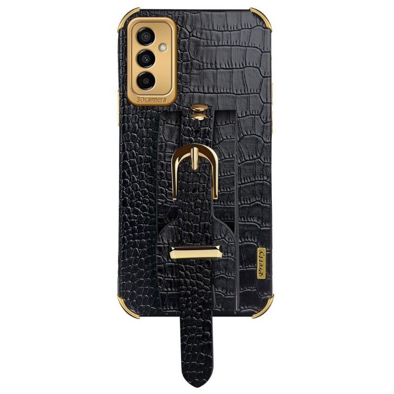 Etui do Samsung Galaxy M23 5G Croc Effect Z Paskiem