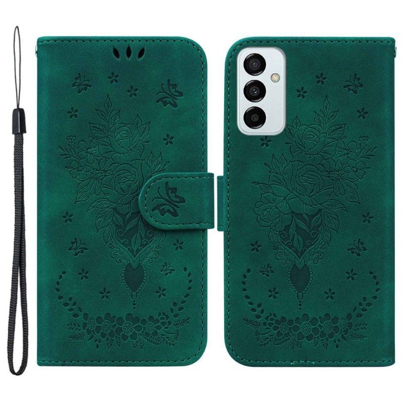 Etui Folio do Samsung Galaxy M23 5G Ilustracja Kwiat