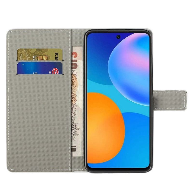 Etui Folio do Samsung Galaxy M23 5G Obrzeża Lotosowe Kwiaty