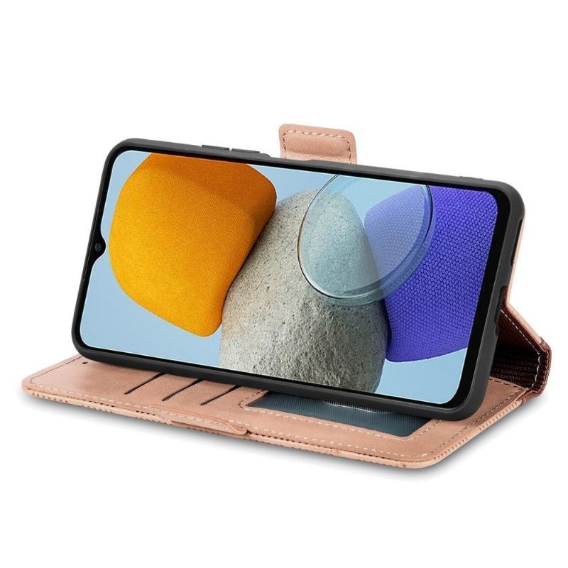 Etui Folio do Samsung Galaxy M23 5G Obrzeża Sztuczna Skóra Z Otworami