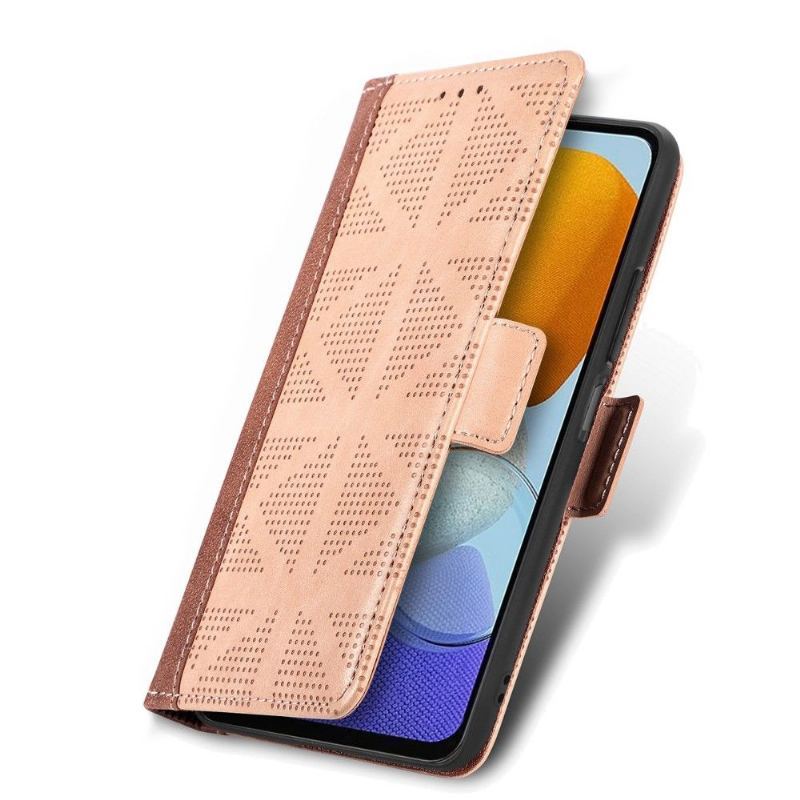 Etui Folio do Samsung Galaxy M23 5G Obrzeża Sztuczna Skóra Z Otworami