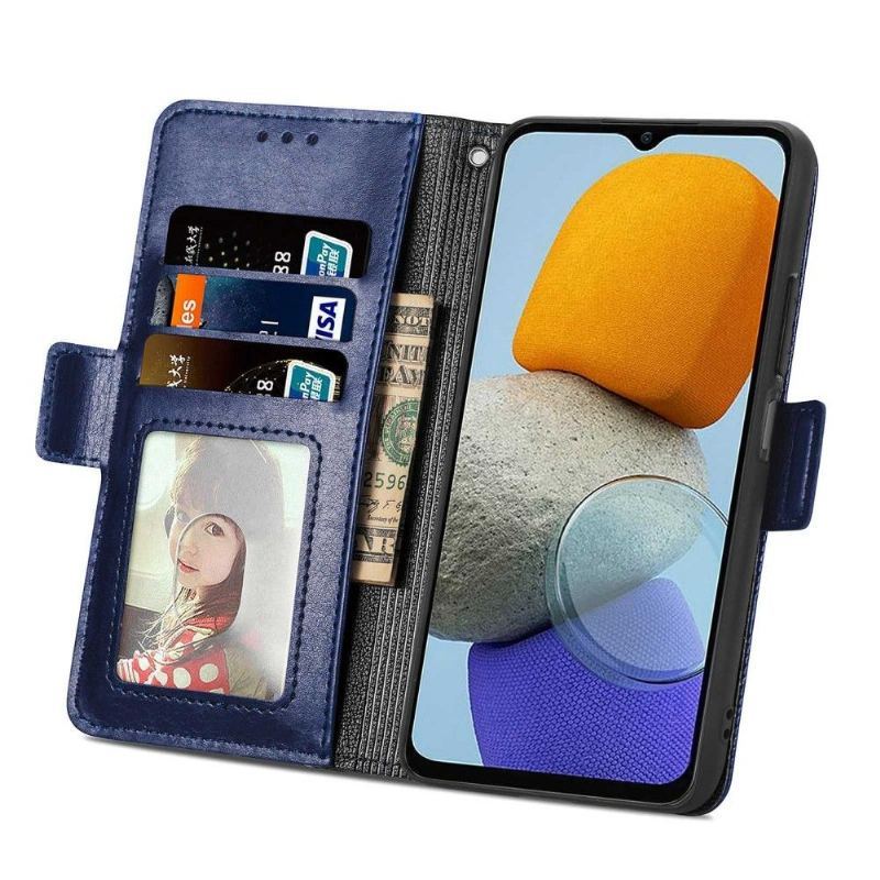 Etui Folio do Samsung Galaxy M23 5G Obrzeża Sztuczna Skóra Z Otworami