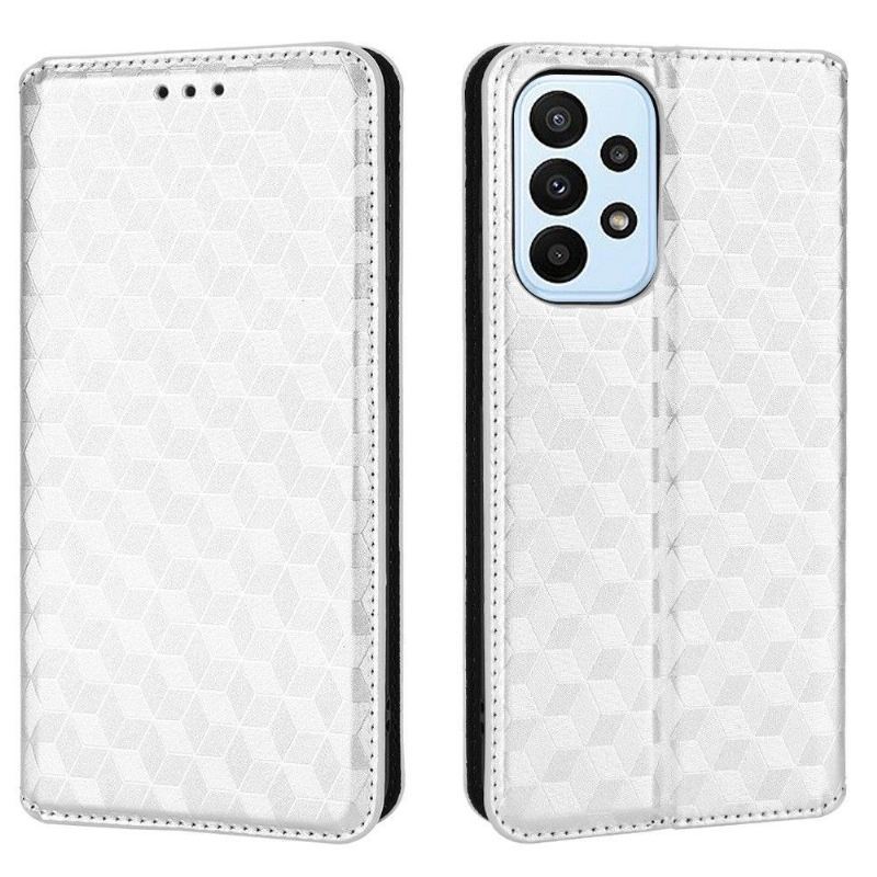 Etui Folio do Samsung Galaxy M23 5G Skórzany Futerał Geometria Projektu