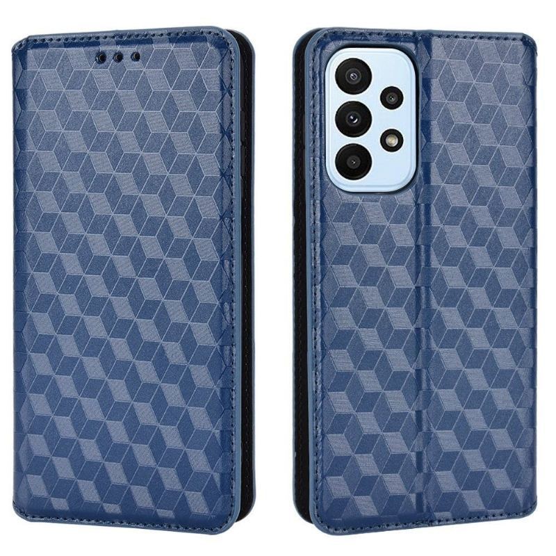 Etui Folio do Samsung Galaxy M23 5G Skórzany Futerał Geometria Projektu