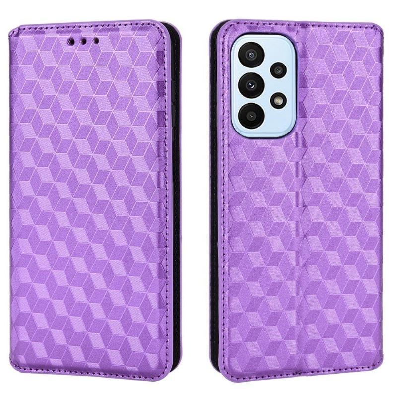 Etui Folio do Samsung Galaxy M23 5G Skórzany Futerał Geometria Projektu