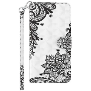 Etui Folio Do Samsung Galaxy A15 Koronkowe Kwiaty Z Paskiem