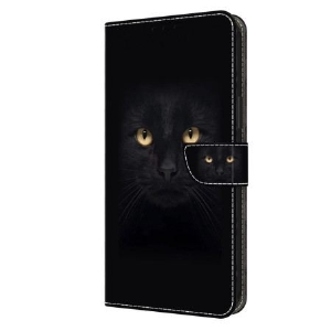 Etui Folio Samsung Galaxy A15 CZarny Kot Etui Ochronne