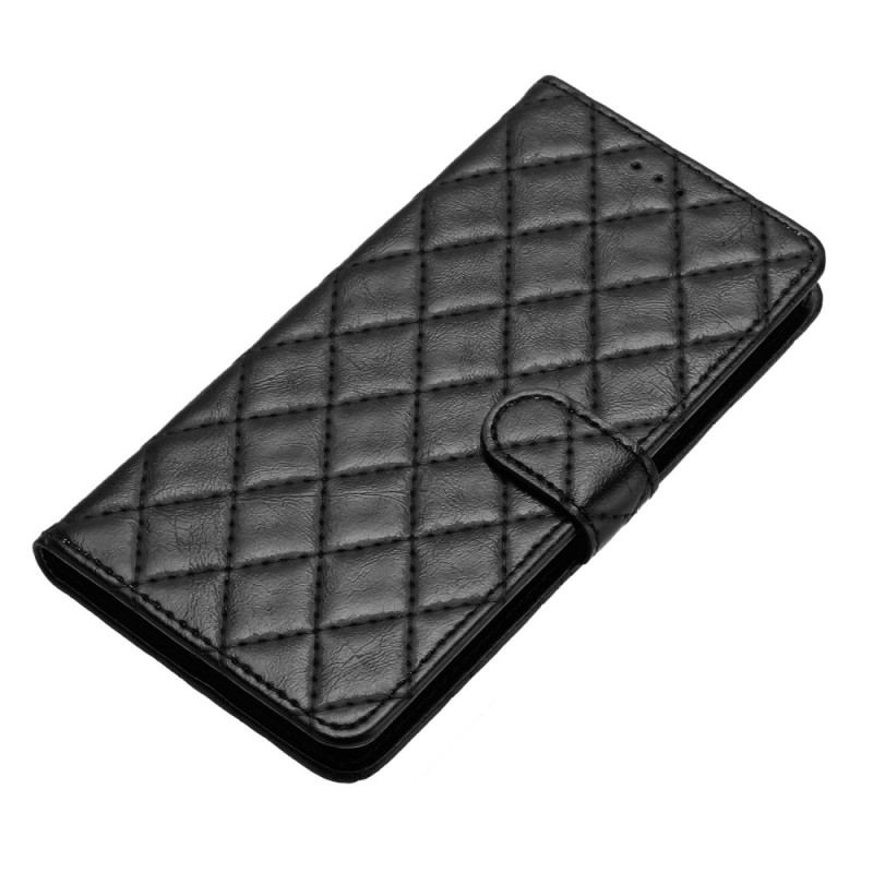 Etui Folio Samsung Galaxy A15 Pikowana Z Paskiem Etui Ochronne