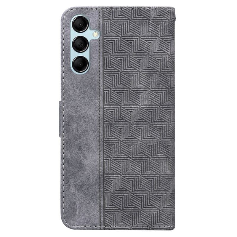 Etui Folio Samsung Galaxy A15 Wzór Tkanego Paska