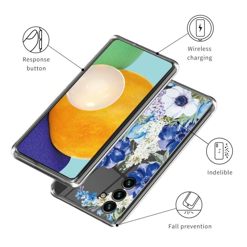 Etui Samsung Galaxy A15 Kwiaty