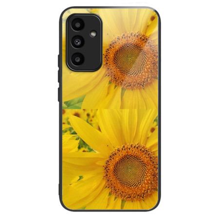 Etui Samsung Galaxy A15 Słoneczniki Ze Szkła Hartowanego